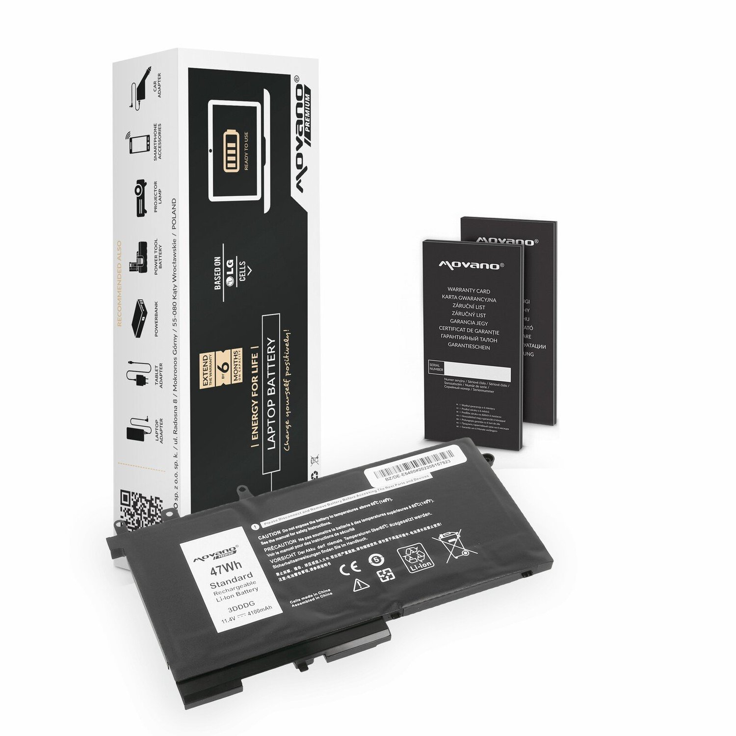 Baterie pro notebooky Dell Li-Ion 4100 mAh
