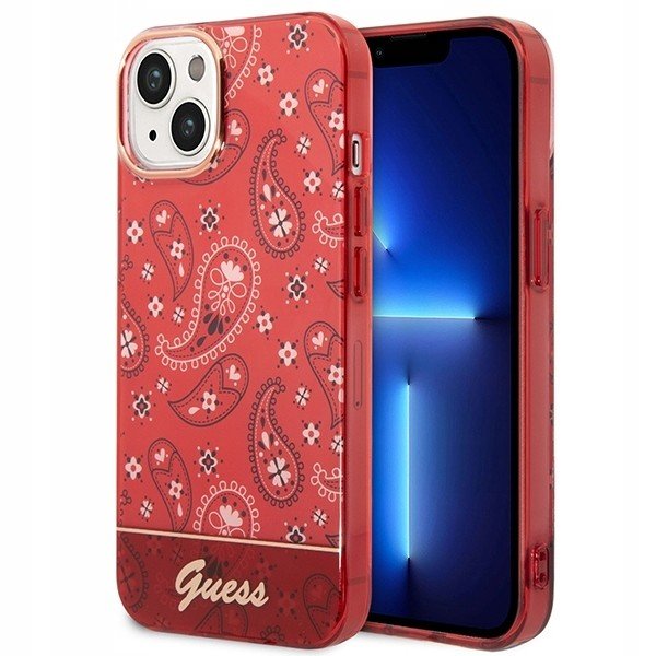 Pouzdro Guess 4G Bandana Paisley pro iPhone 14 Plus