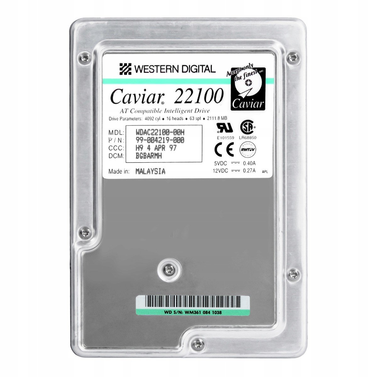Wd Caviar 22100 2.1GB 5.2K Ata 3.5'' WDAC22100-00H