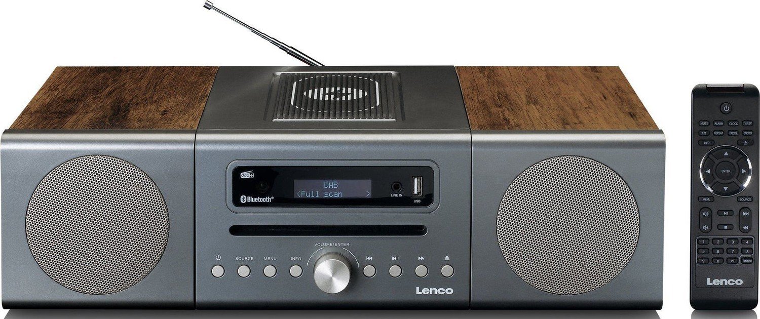 Rádio Lenco MC-175 Mp3 Aux Dab+ Rds Bluetooth Usb