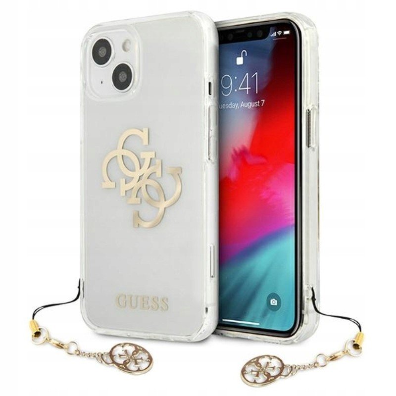 Guess Iphone 13 Mini Gold Charms Kolekce Transp