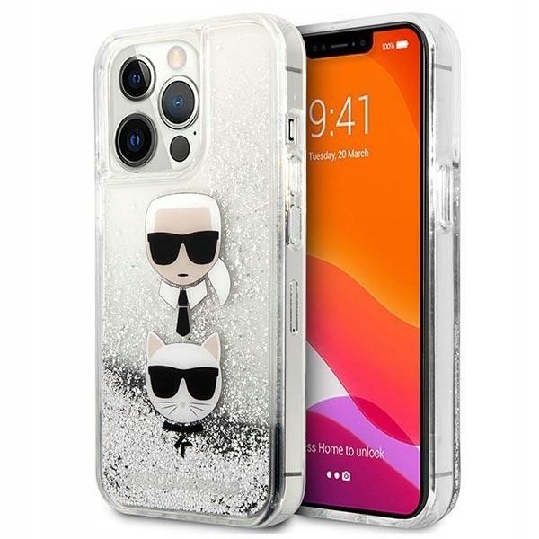 Pouzdro Karl Lagerfeld Glitter pro iPhone 13 Pro