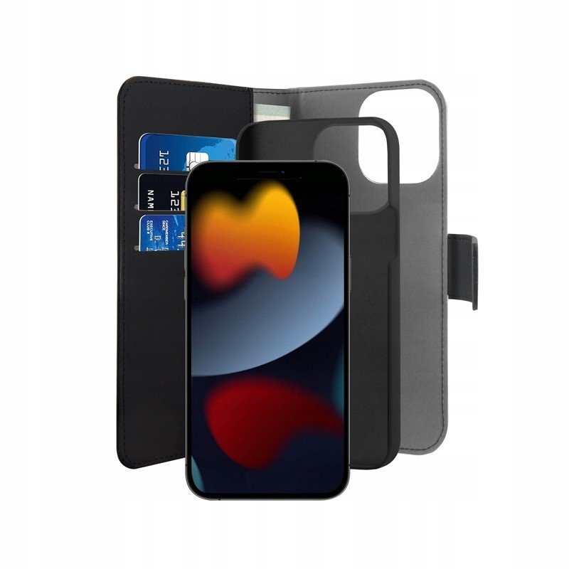 Odnímatelná peněženka Puro – pouzdro 2 v 1 na iPhone 13 Pro (c