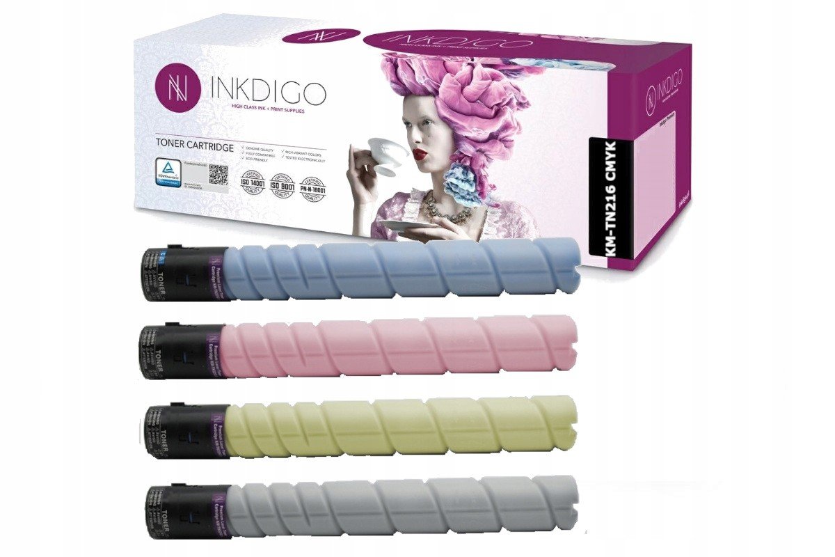 4X Toner Inkdigo Minolta bizhub C220 C280 C360