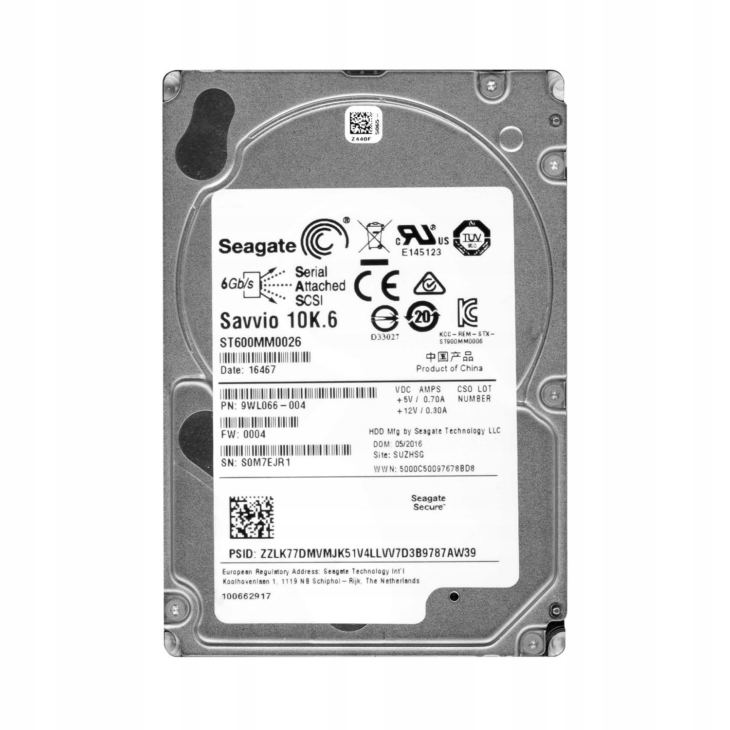 Seagate 600GB 10K 64MB SAS-2 2,5'' ST600MM0026