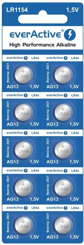 *Alkalické baterie everActive G13 LR1154 10PCS