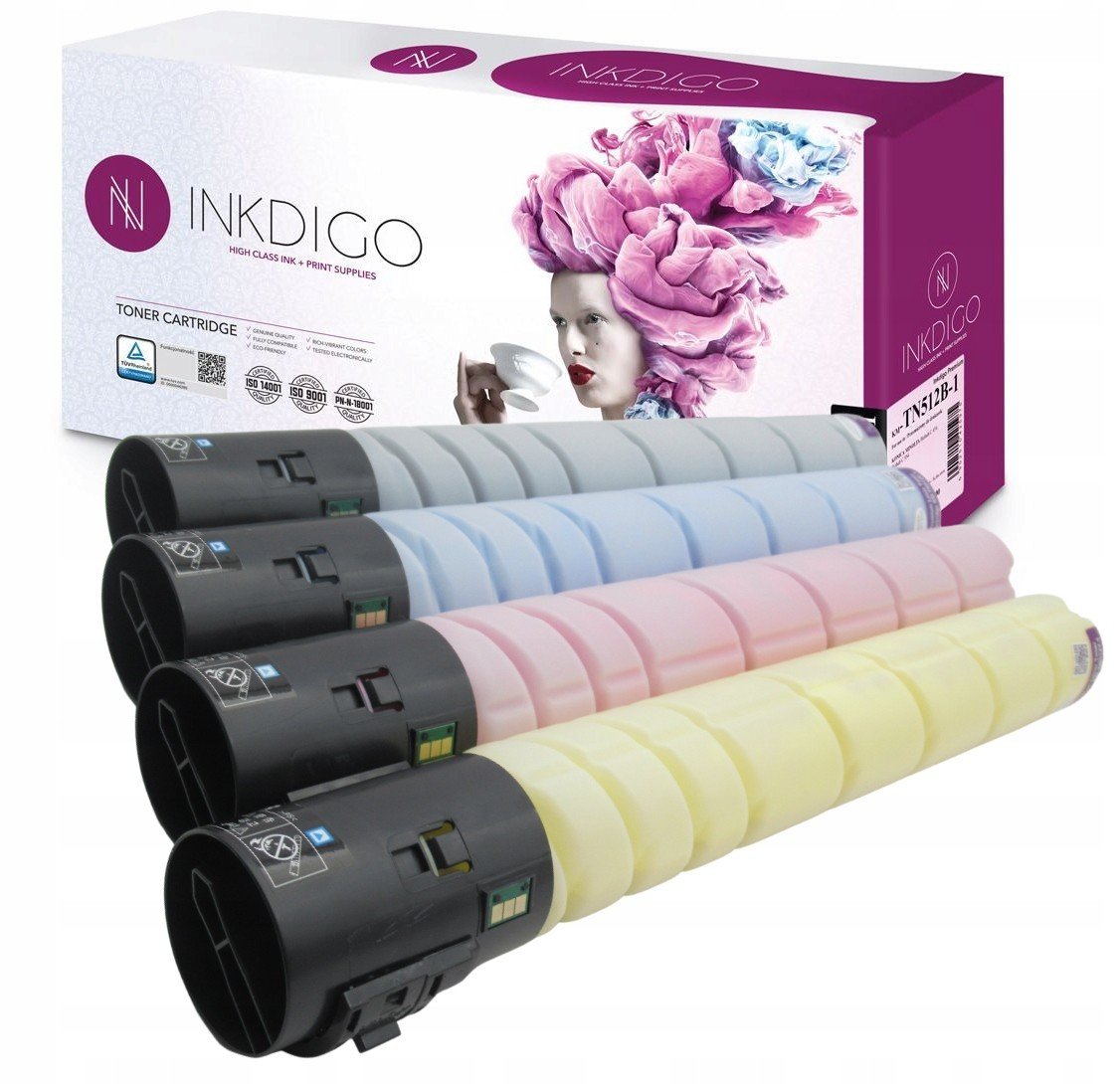 4x toner pro Konica Minolta Bizhub C454 C554 Tn 512