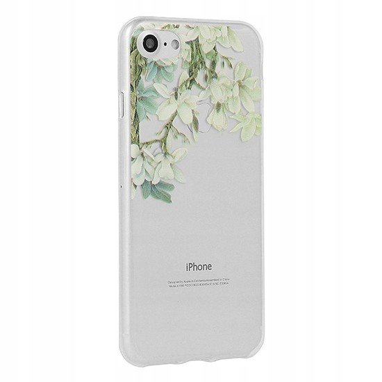 Telone Floral Silikonové pouzdro pro iPhone Xs Max Jasmin