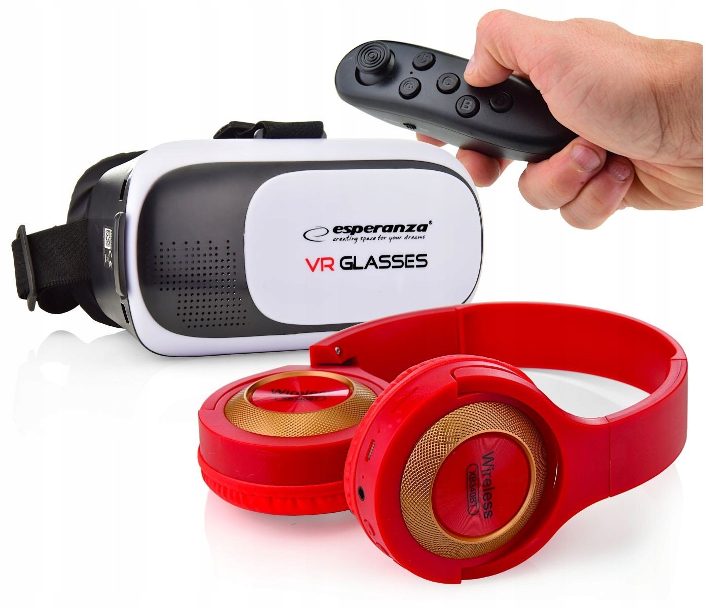 Vánoční Sada 3V1 Brýlí Virtual Box 360 3D