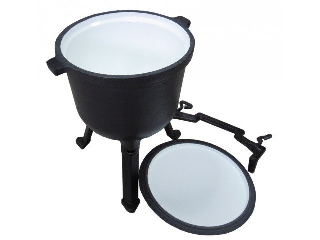 Kotlík Litinový Smaltovaný Lovecký Hrnec 5L