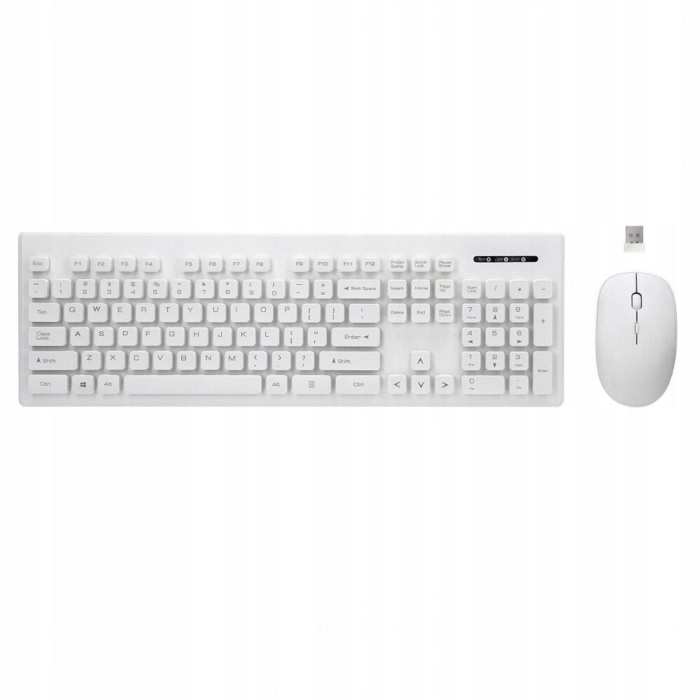 Bílá sada myši a klávesnice Vysoká Kvalita