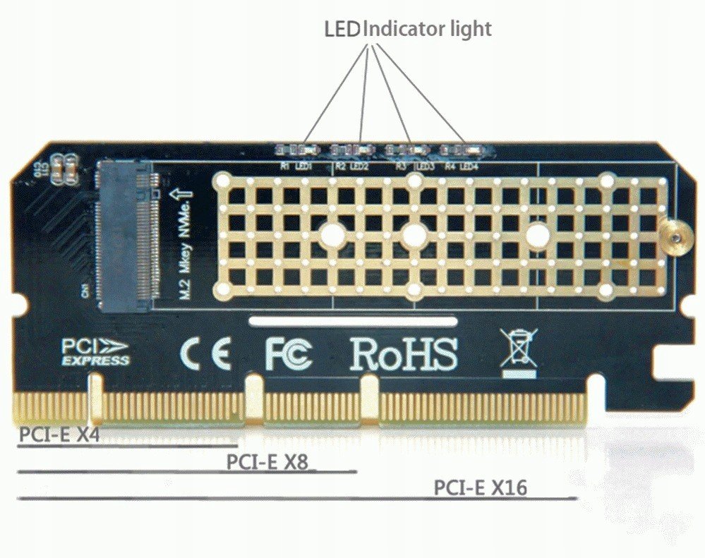 Šasi Ssd m.2 NVMe PCIe Usb 3.1 Adapter
