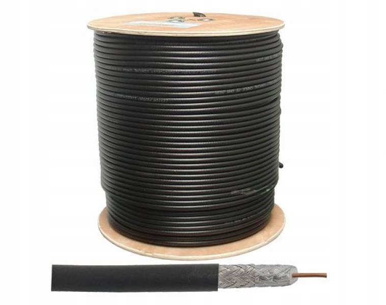 Anténní kabel Koncentryk Tv Sat Černý 10m K534C