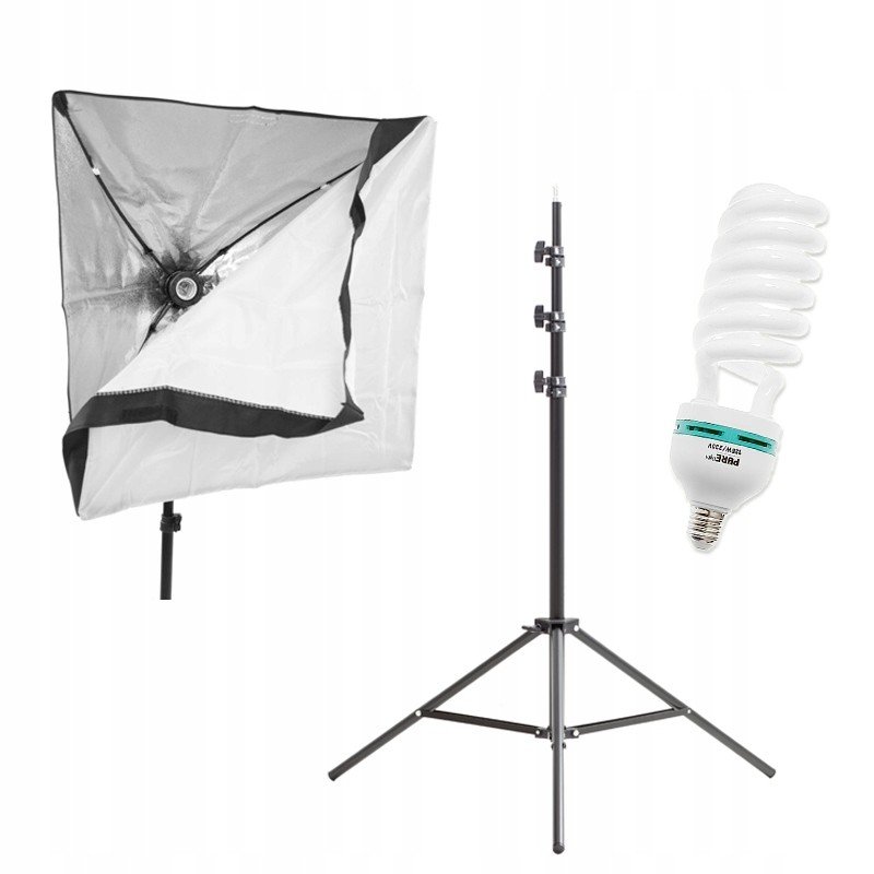 Balení pro make-up softbox 50x50cm 325W stativ