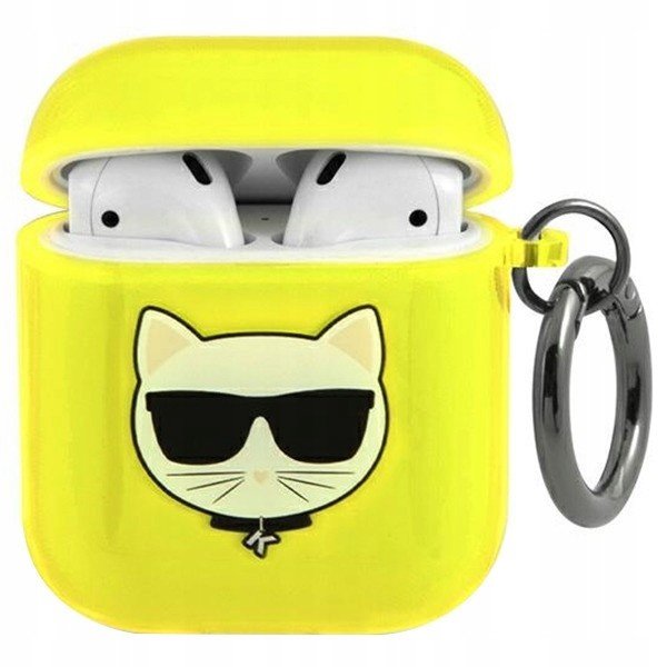 Karl Lagerfeld pouzdro pro Airpods KLA2UCHFY žluté Cho