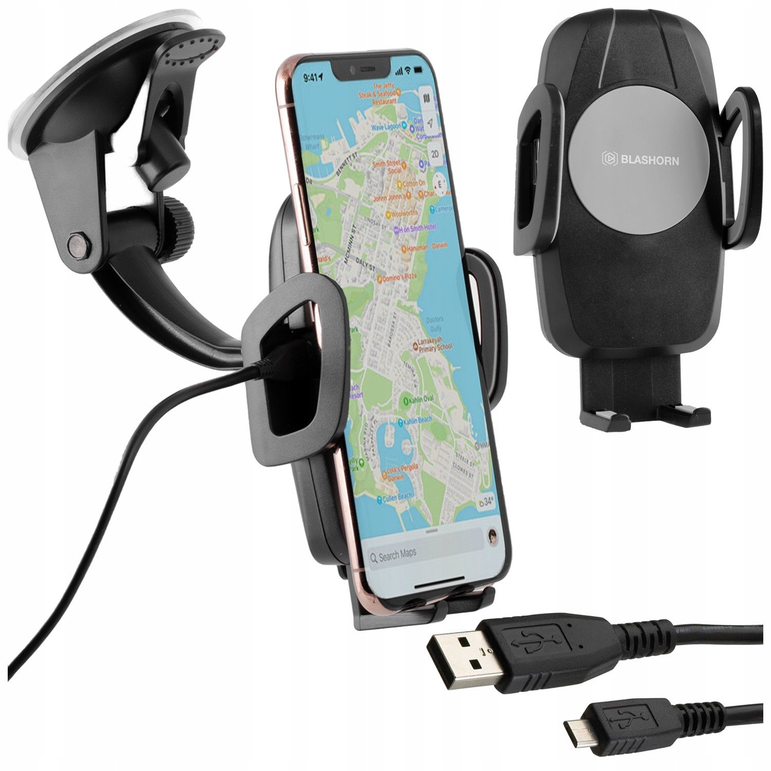 Držák Telefonu Do Auta S Indukční Nabíječkou