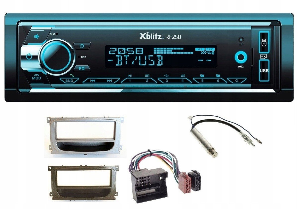 Xblitz RF250 Rádio Bluetooth Usb Sd Vw Golf 5 Plus