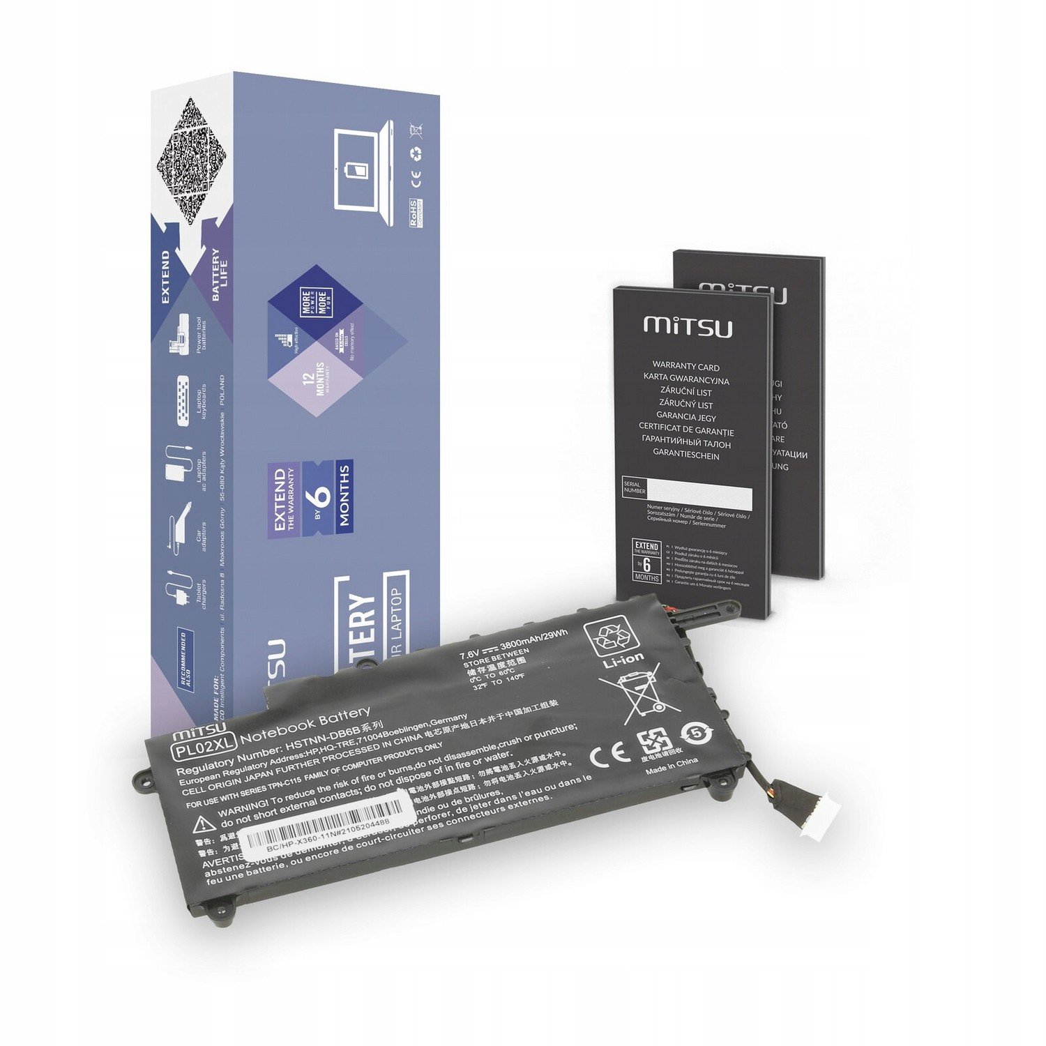 Baterie Mitsu pro Hp Pavilion X360 11-N