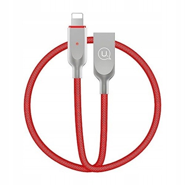 Usams Power-off kabel U-Sun Lightning červený/red