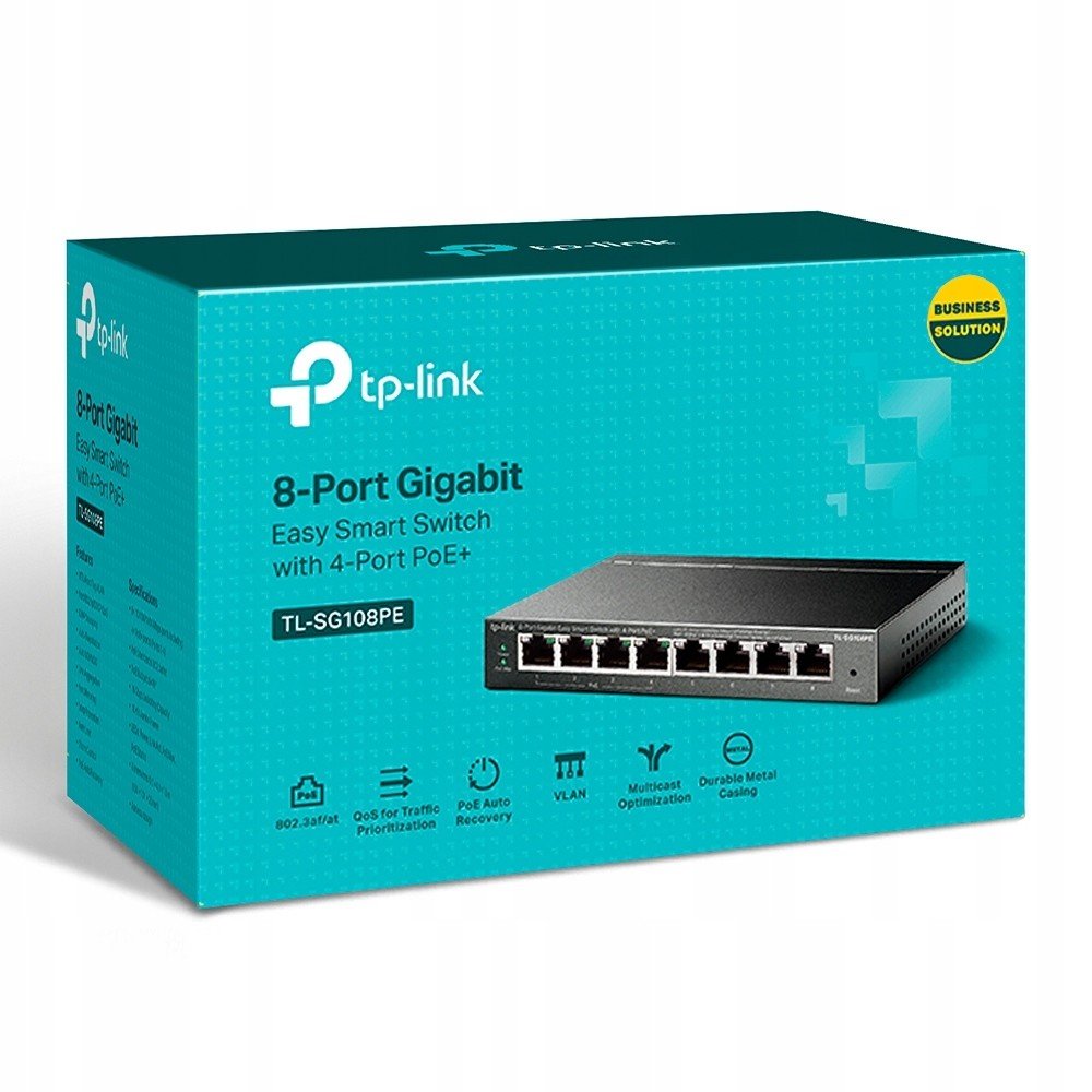 Tp-link Switch TL-SG108PE QoS 4x PoE 8x Ge