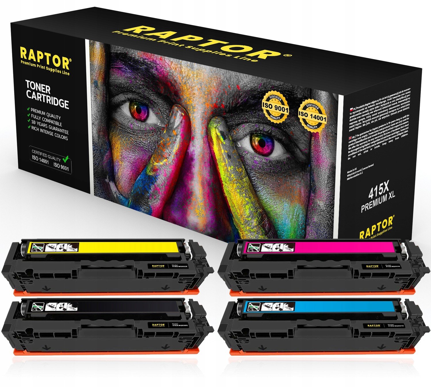 4x Toner Do Hp Color LaserJet Pro Mfp M479fdw 415X