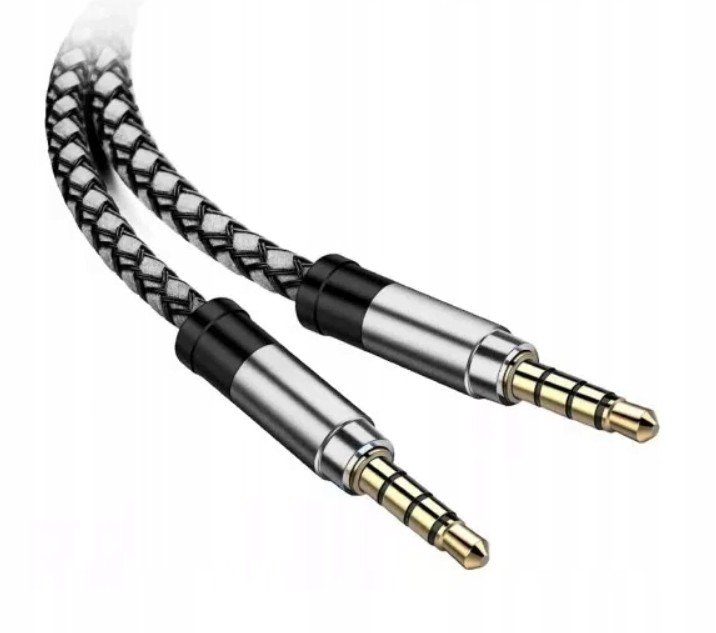 Výkonný Aux Mini Jack Kabel 1.5M 3.5MM Audio Opletení