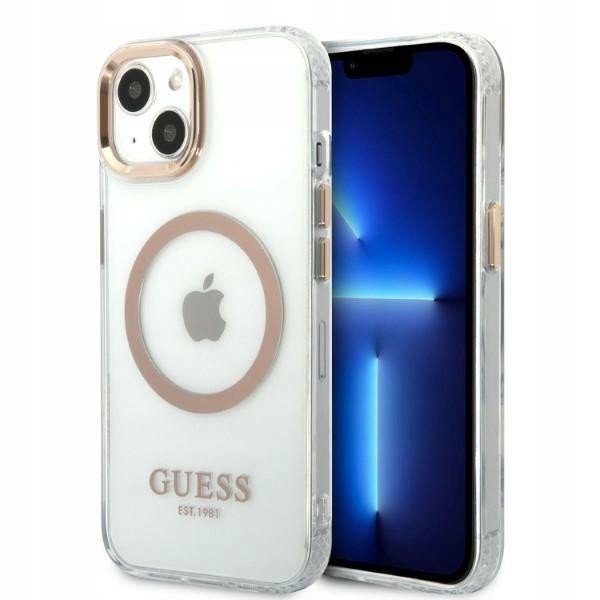 Originální pouzdro Iphone 13 Guess Hard Case Metal Ou