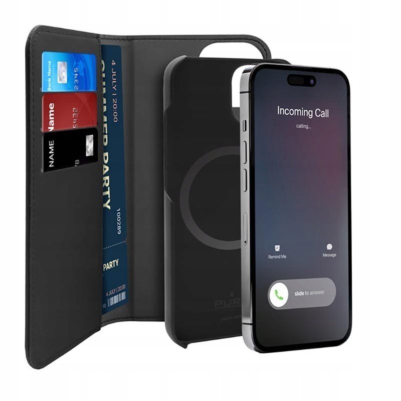 Puro Wallet Detachable MagSafe pouzdro 2 v 1 na iPhone 1