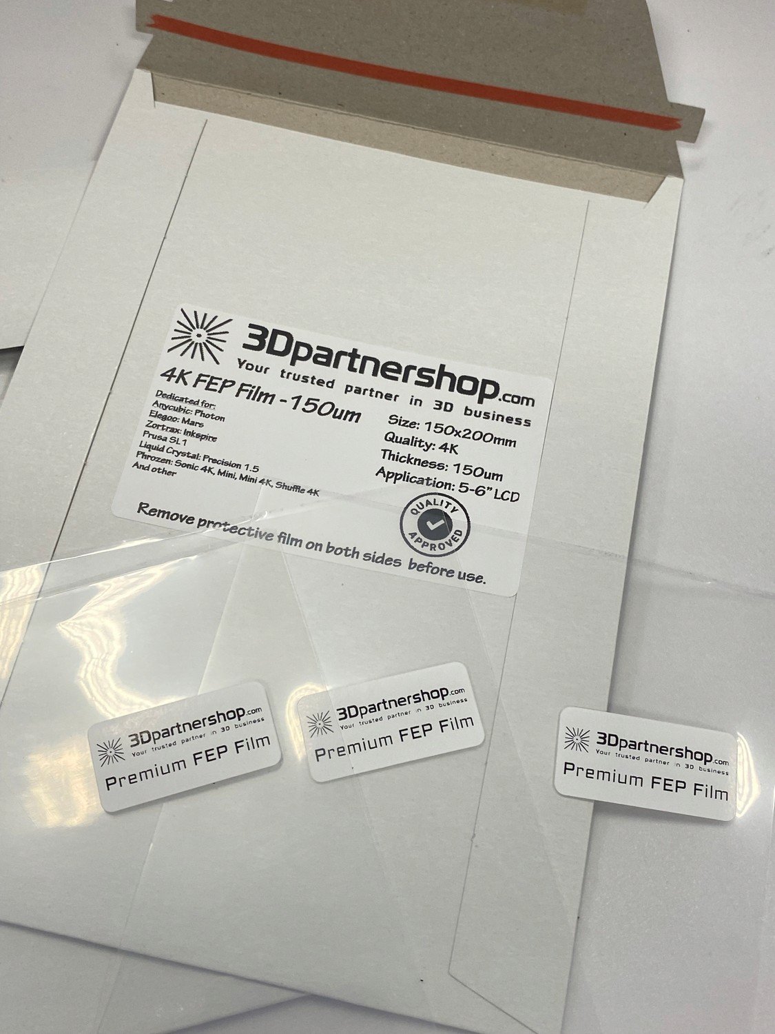0,15 mm Fep film 150 um LCD 5,5 tekutý krystal