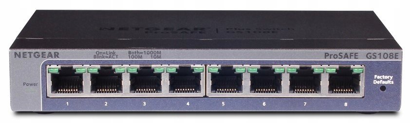 Netgear GS108E Gigabit Ethernet (10/100/1000)