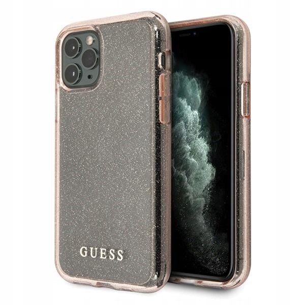 Guess iPhone 11 Pro Max růžový/pink hard case pouzdro