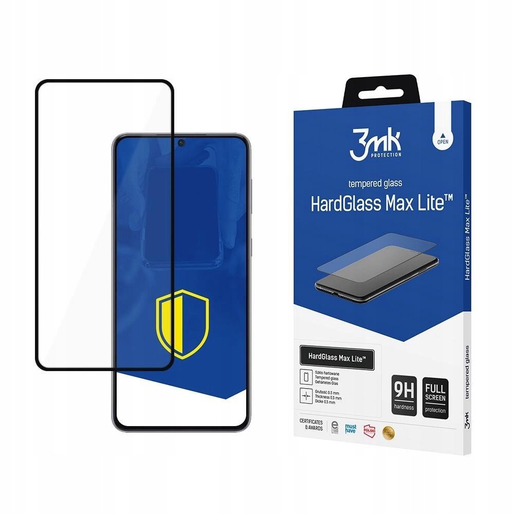 Sklo pro Samsung S21+ 5G černé 3mk