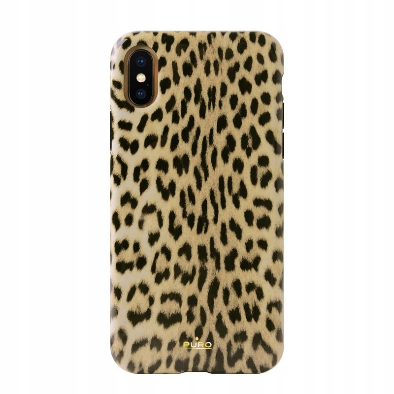 Kryt Puro Leopard Case v barvě Leopard pro iPhone X Xs