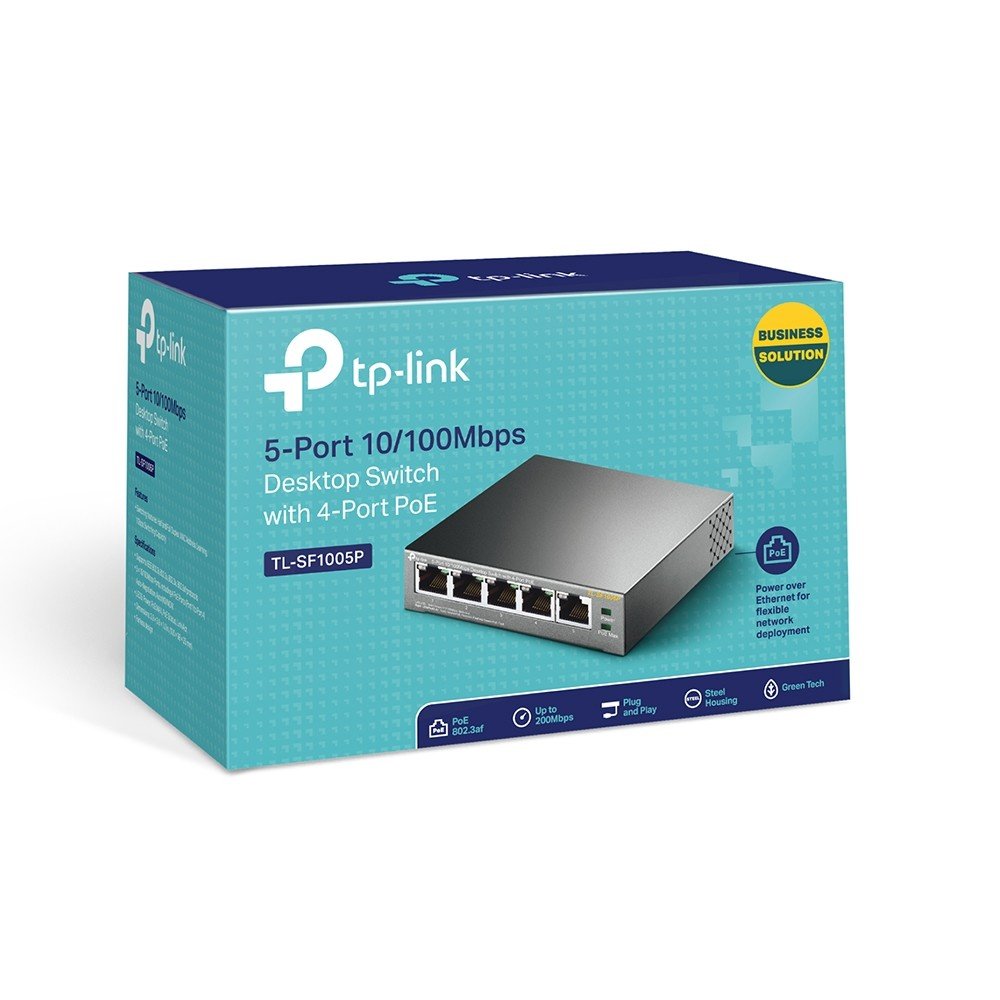 Switch TP-Link TL-SF1005P 5 portů černý