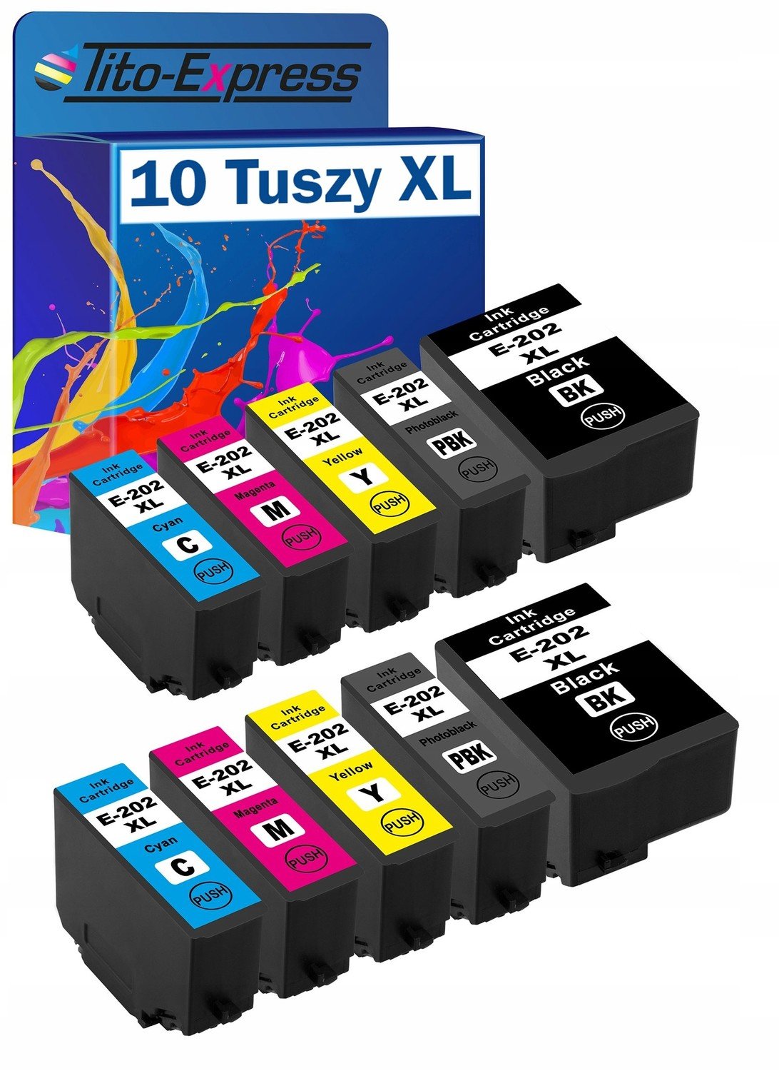 10x Epson 202 XL inkousty pro XP-6000 XP-6100 XP-6105