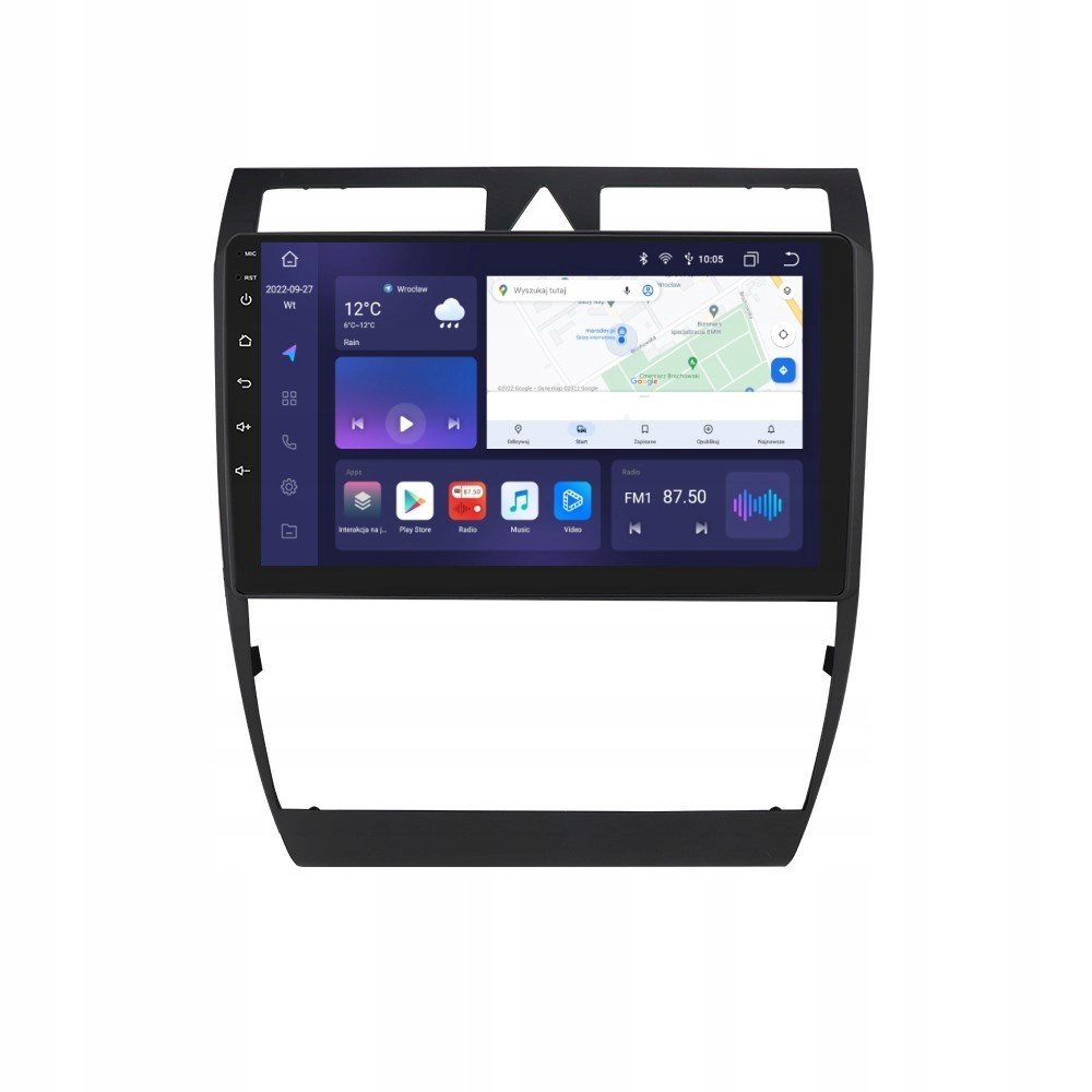 Rádio 2DIN Android Audi A6 S6 RS6 3 Gb Carplay Dsp