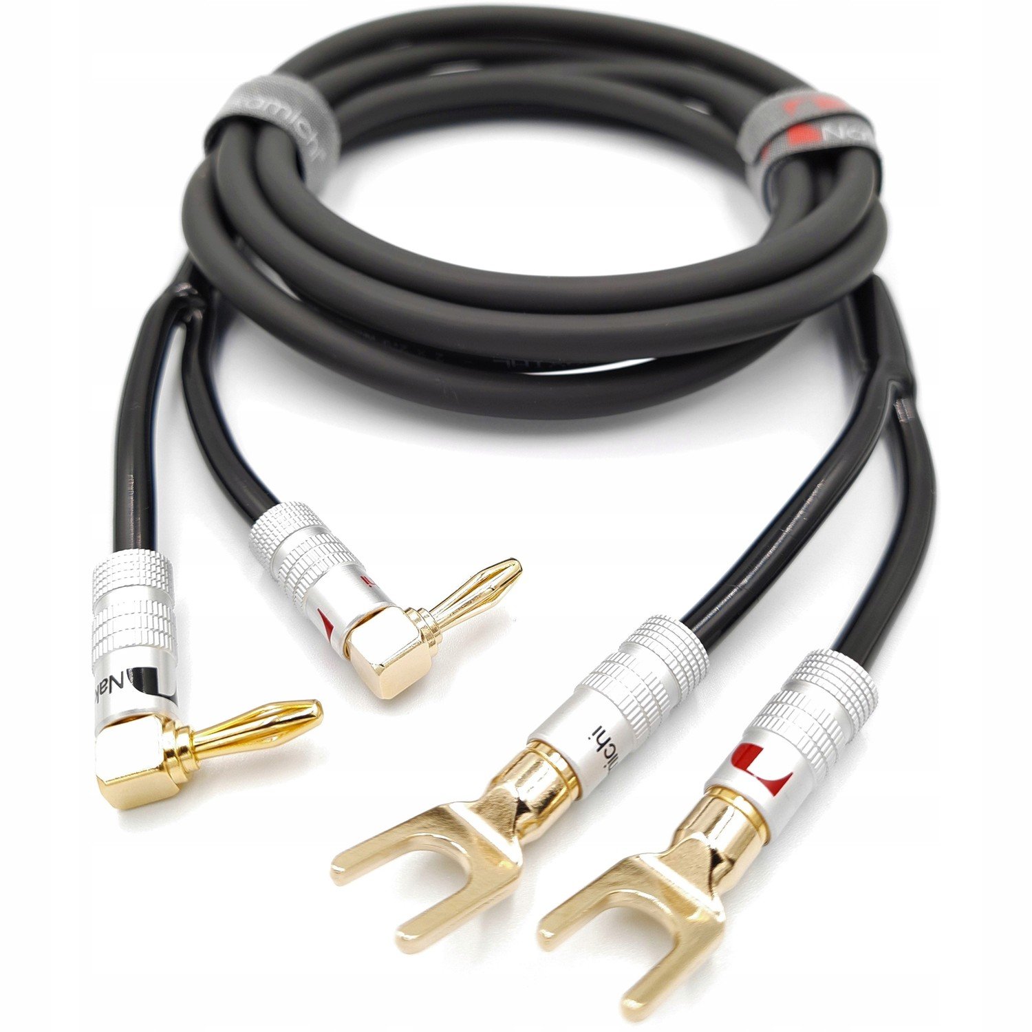 Reproduktorový kabel Nakamichi 2x1,5 banán vidlice 2m