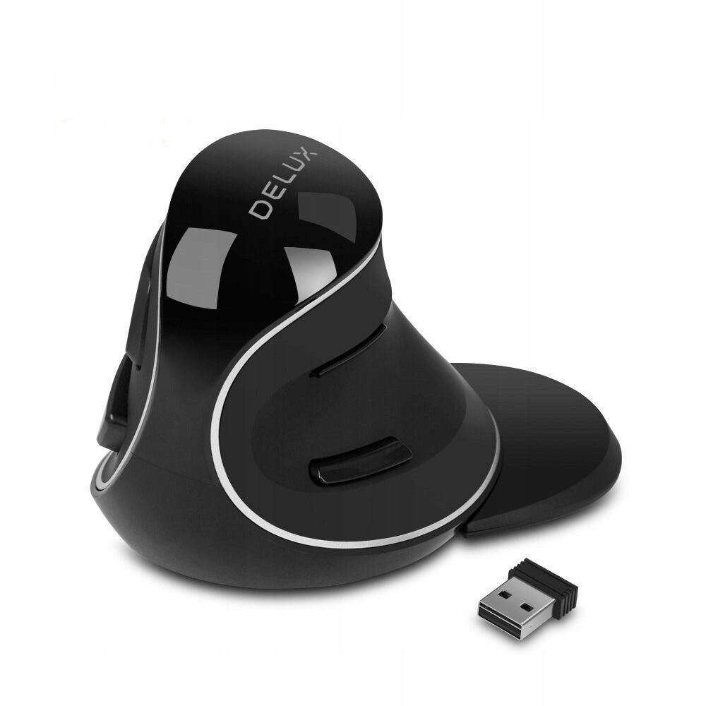Myš Delux M618 bezdrátová vertikální ergonomická