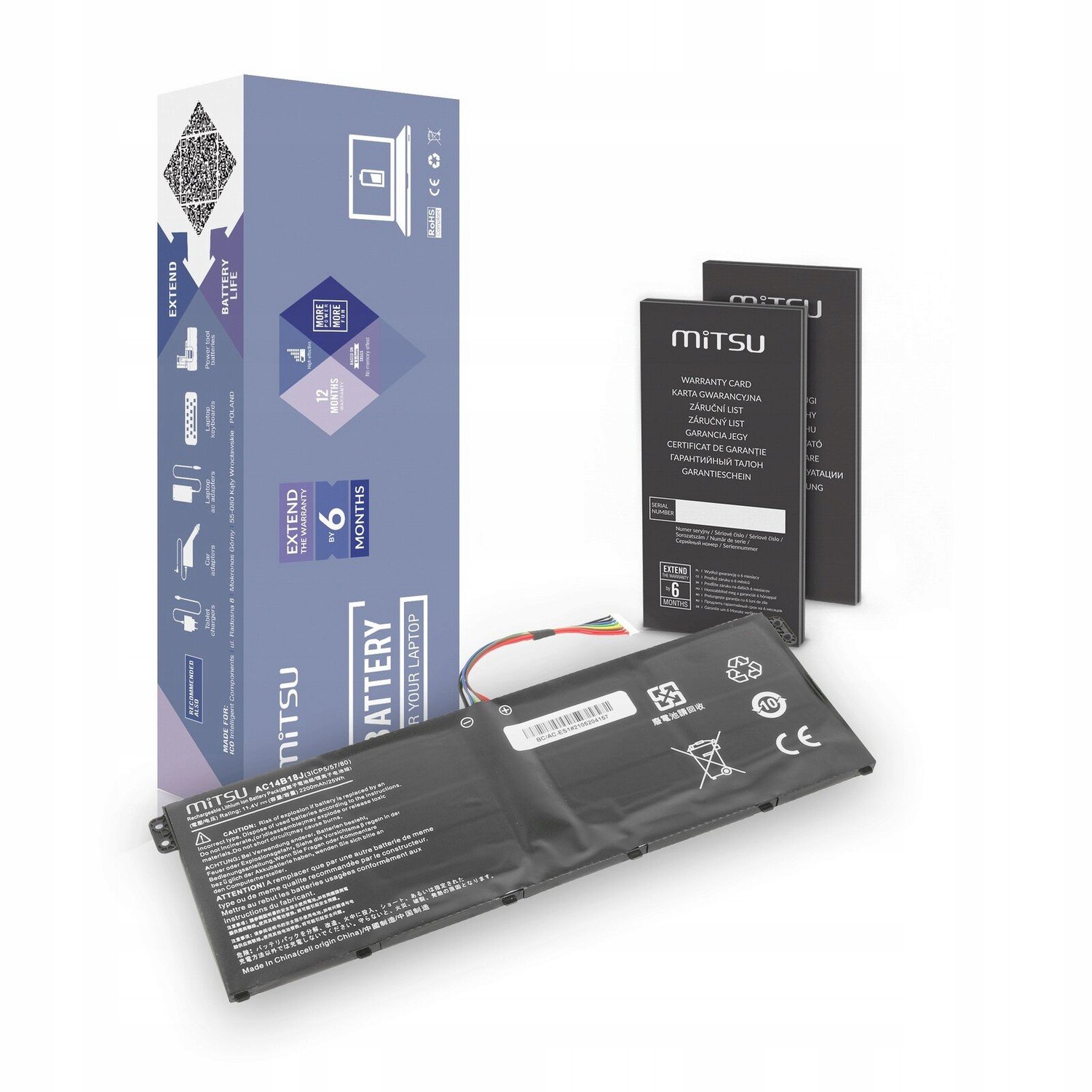 |m| Baterie AC14B18K pro Acer 2200mAh Li-poly 11,4V