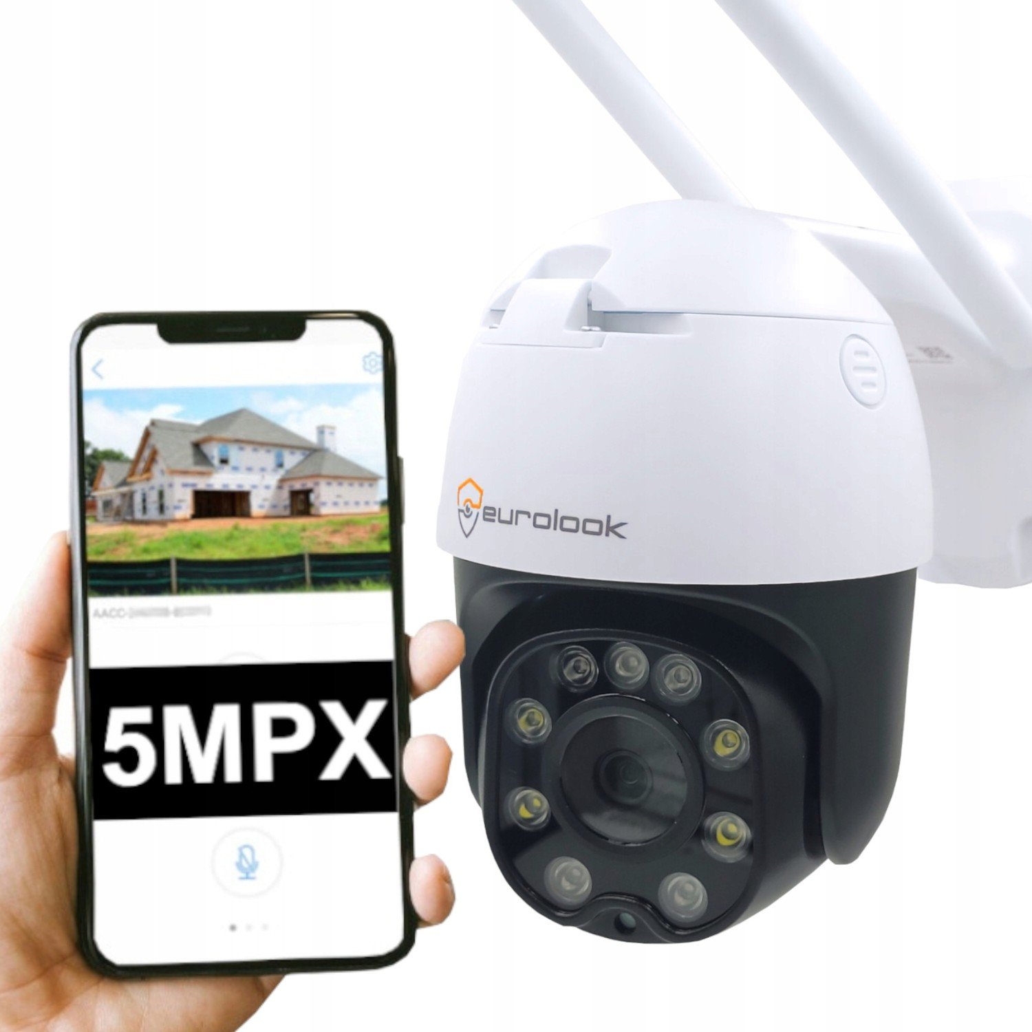 Otočná bezpečnostní kamera 5Mpx WiFi Detekce
