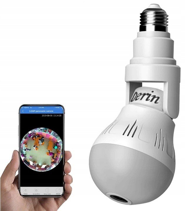 Špionážní kamera WiFi Ip žárovka kamera