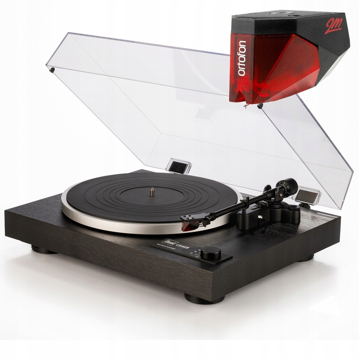 Dual Cs 418 Gramofon S Paskovým Příslušenstvím Belt-Drive