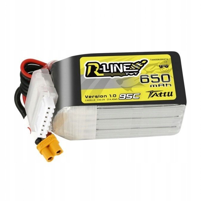 650mAh 22,2V 95C Tattu R-Line Gens Ace XT30