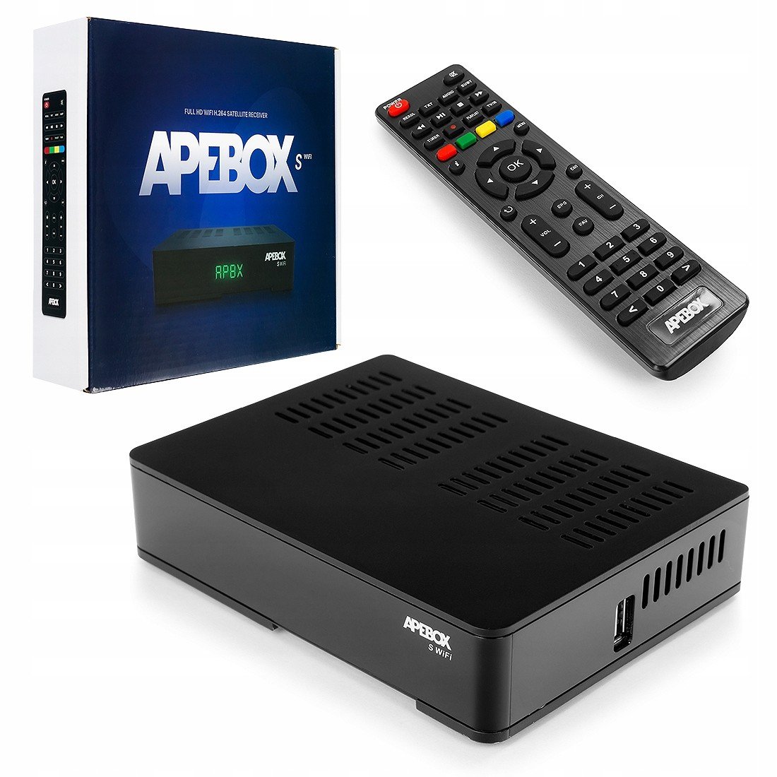 Apebox S WiFi DVB-S2 H.265 Iptv Stalker Xtream Tv