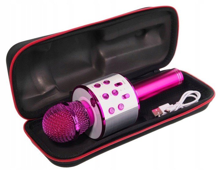 Karaoke Mikrofon Bezdrátový Bluetooth Reproduktor