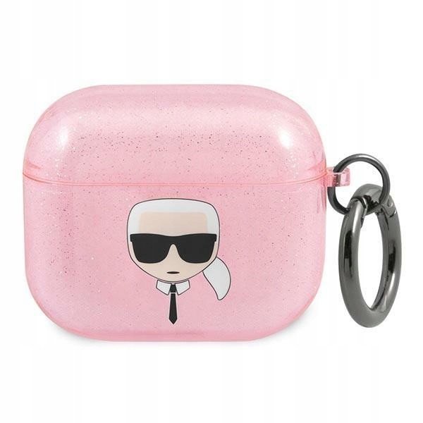 Pouzdro Karl Lagerfeld pro AirPods 3 růžové