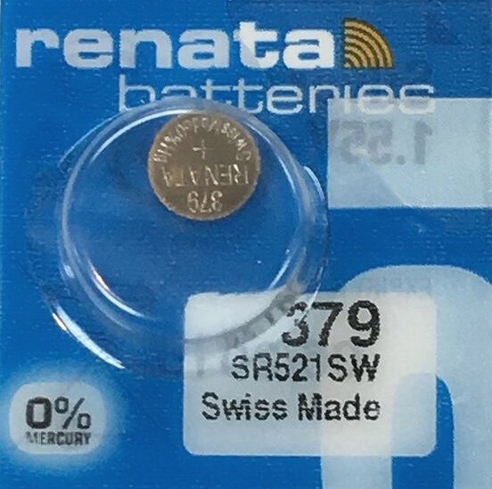 Baterie stříbrná mini Renata 379 Sr 521 Sw G0