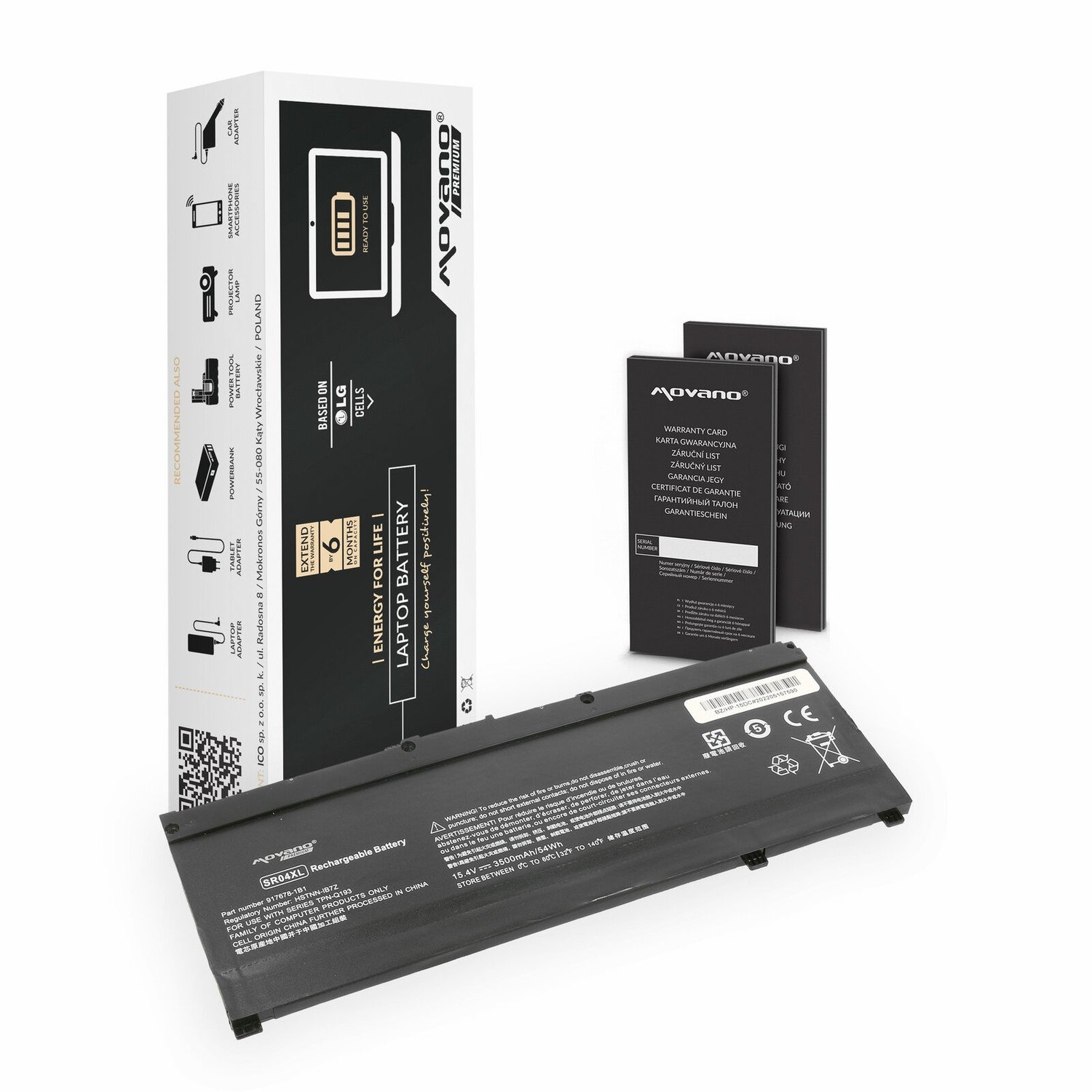 Baterie Movano Premium pro Hp Omen 15-DC