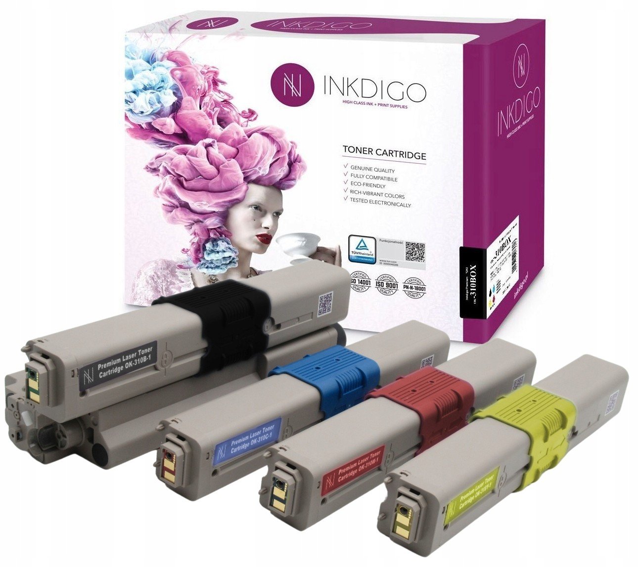 4x Toner Do Oki C310 C330 C510 MC352 MC362 MC562