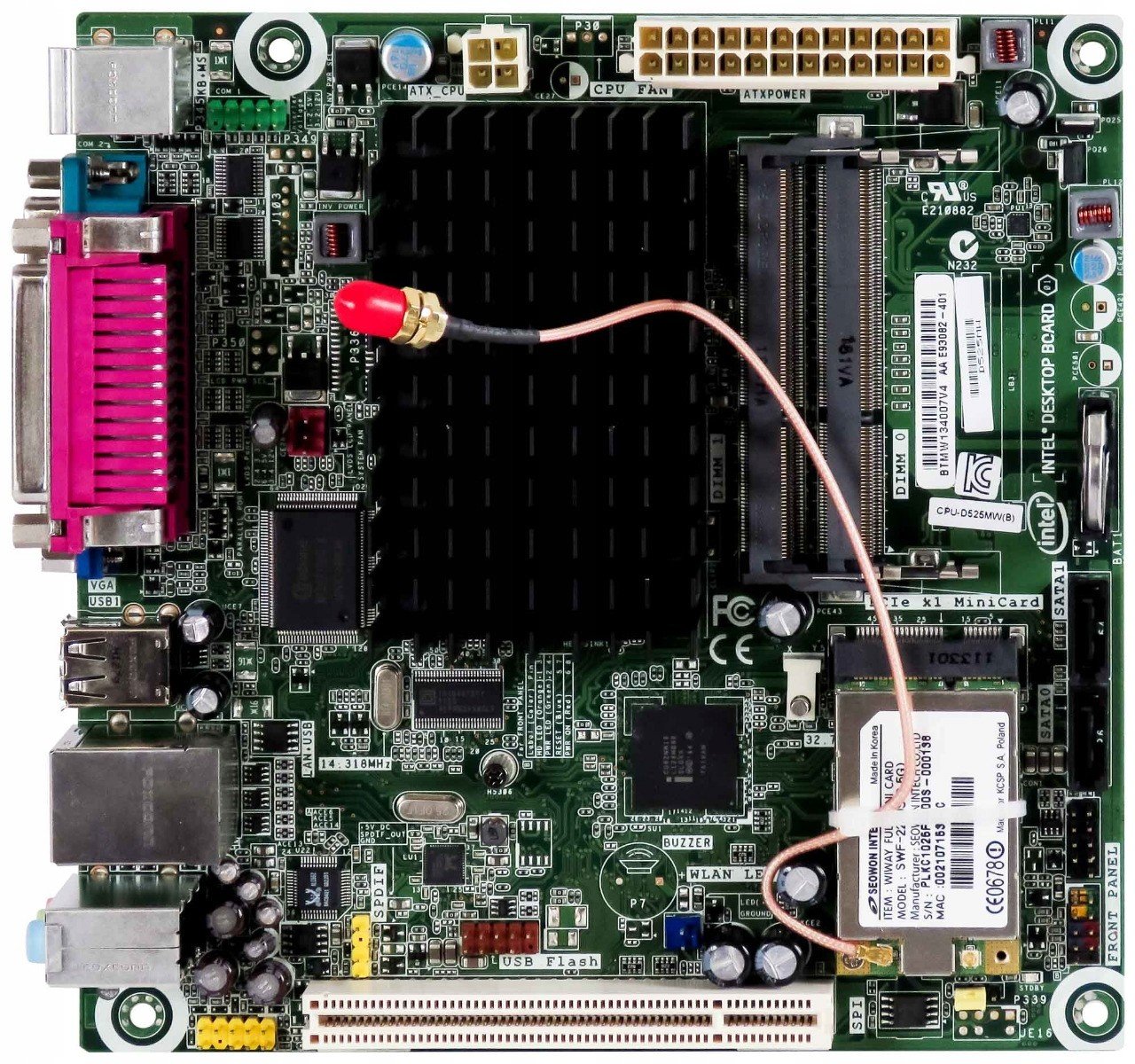 Intel D525MW D525MW 1.8GHz DDR3 mini-ITX WiMAX
